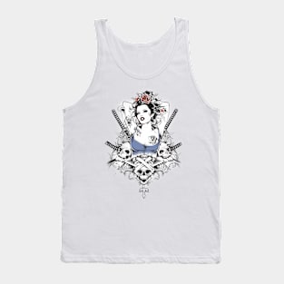 Geishas and Bushido, Eastern Culture Graphic T-shirt 14 Tank Top